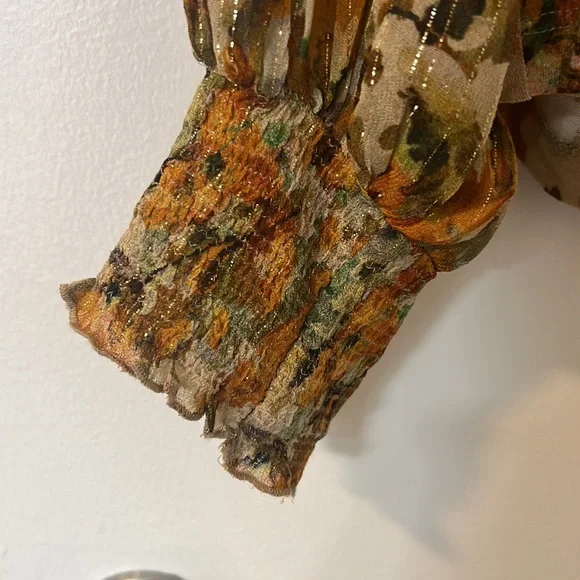 Anthropologie Multicolor Floral Blouse - Picture 4 of 9